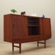 Buffet haut en teck, design danois, années 1960, fabrication : Westergaards Møbelfabrik