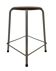 Vintage school stool, 1970s industrial design, Dutch minimalist