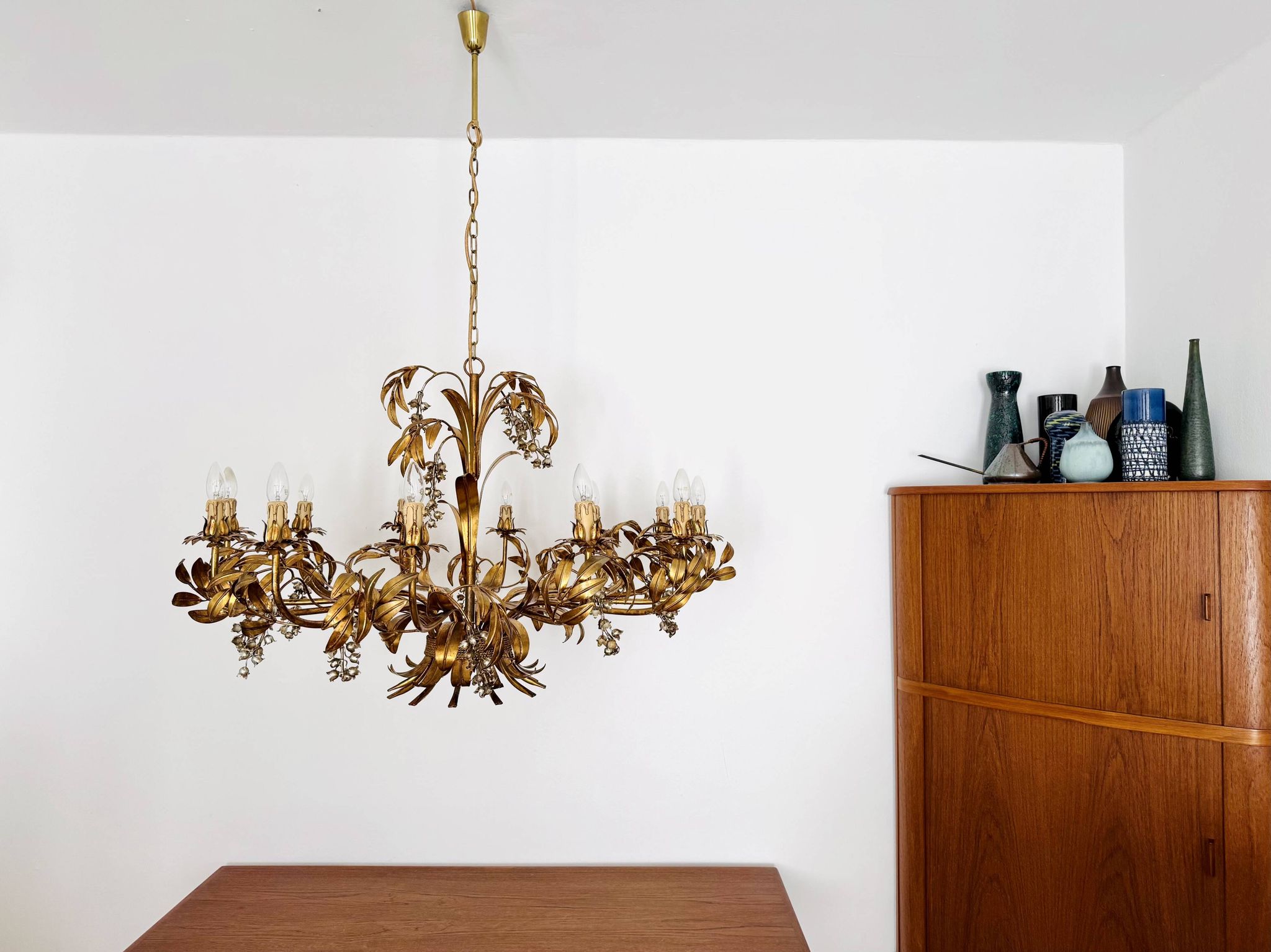 Stunningly Large Italian Hollywood Regency Chandelier by Hans Kögl