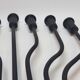 FOLK ART - JUDAICA Menorah Old Candlestick 7 arms of light in wrought iron