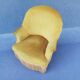 Fauteuil crapaud velours couleur or