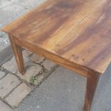 Farm table coffee table with drawers
