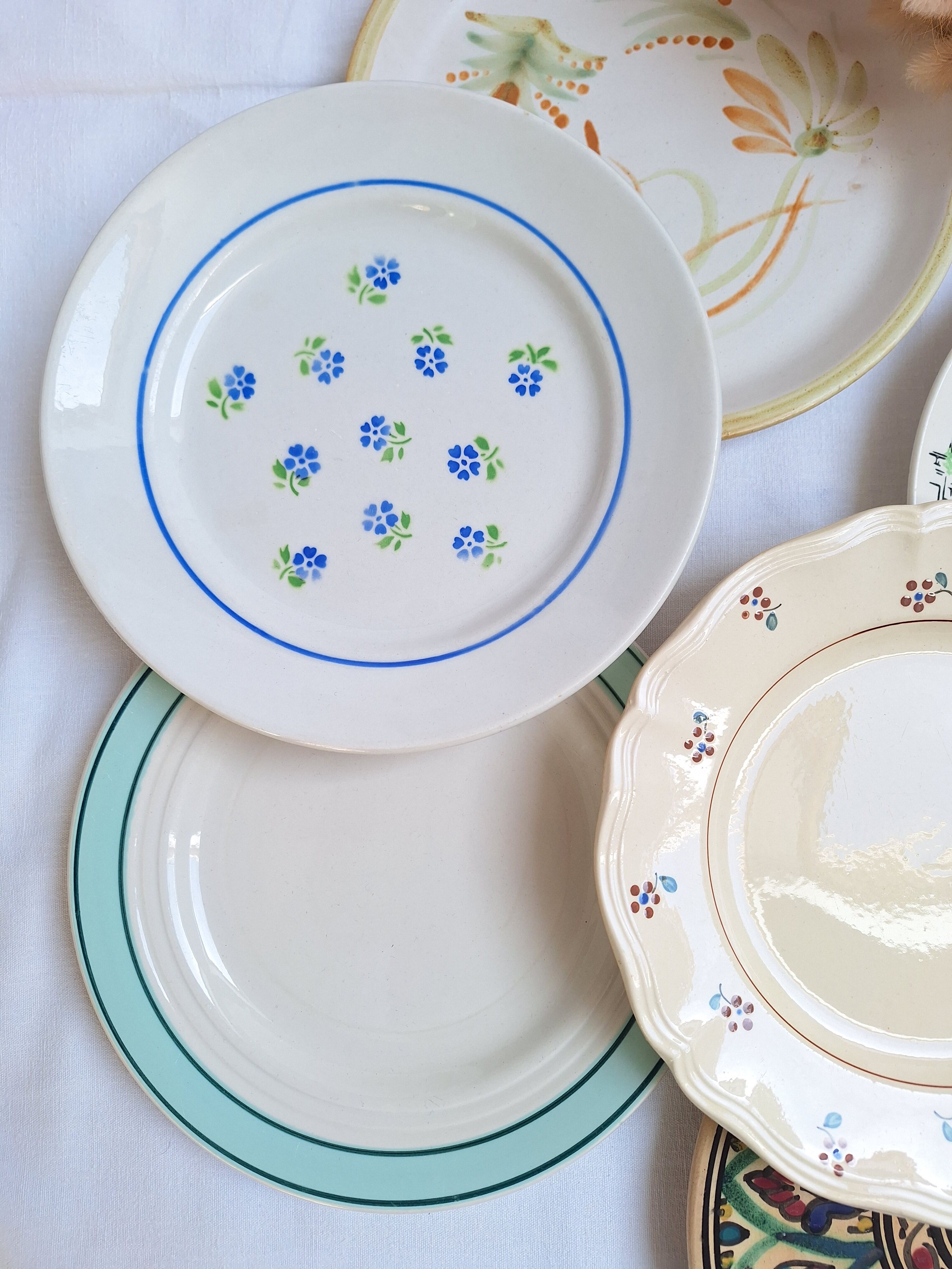 Henriot flat plates, Céranord, Sarreguemines Digoin