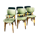 6 vintage bistro chairs 50/60
