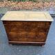 Commode vintage Louis Philippe en noyer massif du 19ème