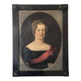 19th Century  Antique Vintage Large Original Portrait Painting of a German