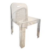 Chaise transparente Trono, Sottsass Associati, Segis