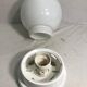 White opaline glass ball