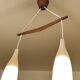 Suspension scandinave du milieu du siècle, verre teck