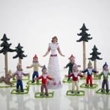 Vintage Glass Figurine Set, Jaroslav Brychta, 1930s–1940s