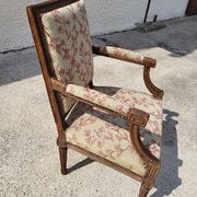 Armchair Louis XVI walnut of the XIXth century