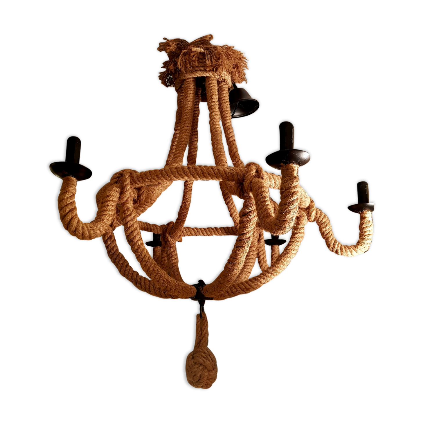 Rope chandelier