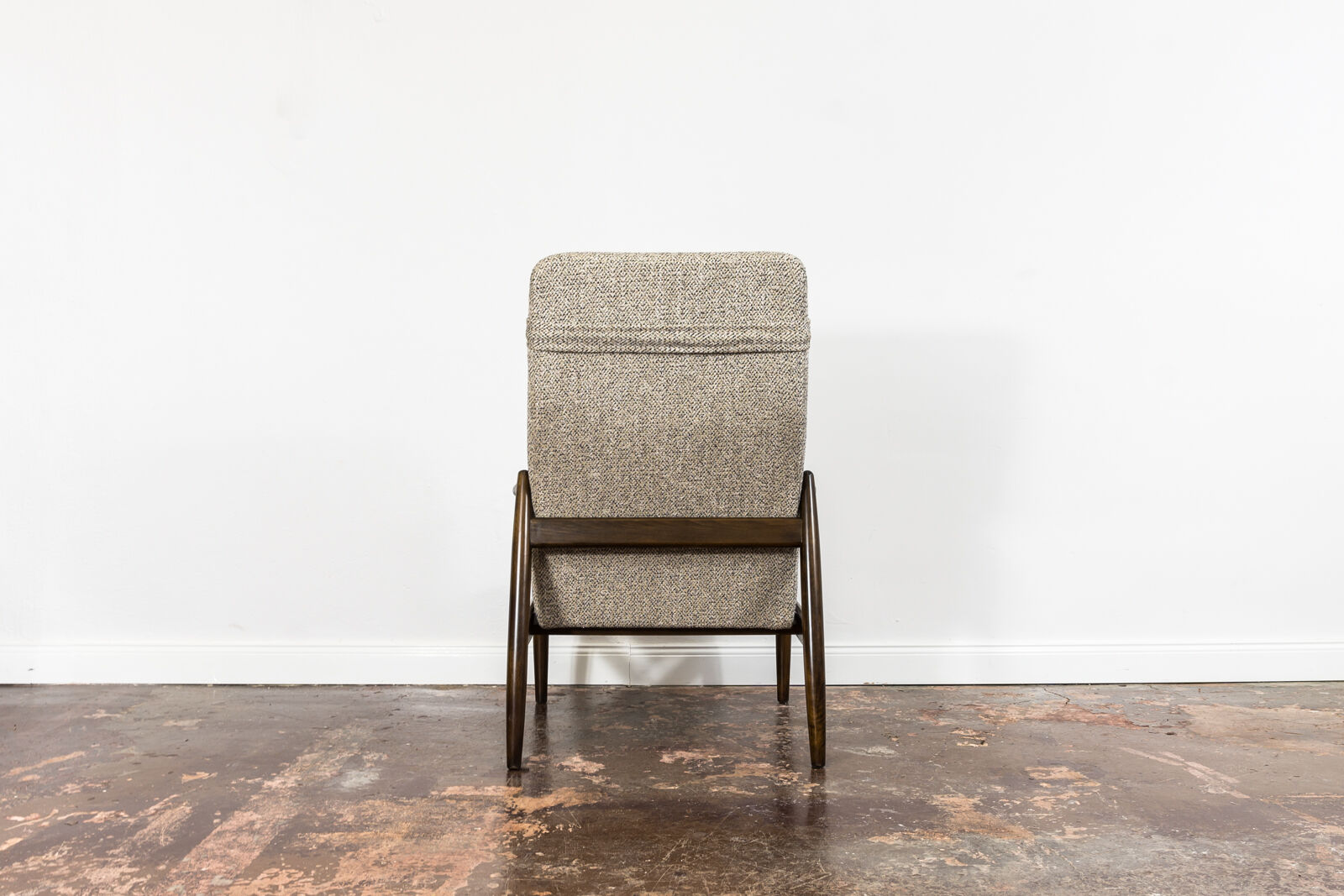 Gfm 64 back armchair with ottoman by edmund homa 1960's
