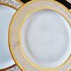 Set of 6 Limoges porcelain soup plates, decorated with gold 24