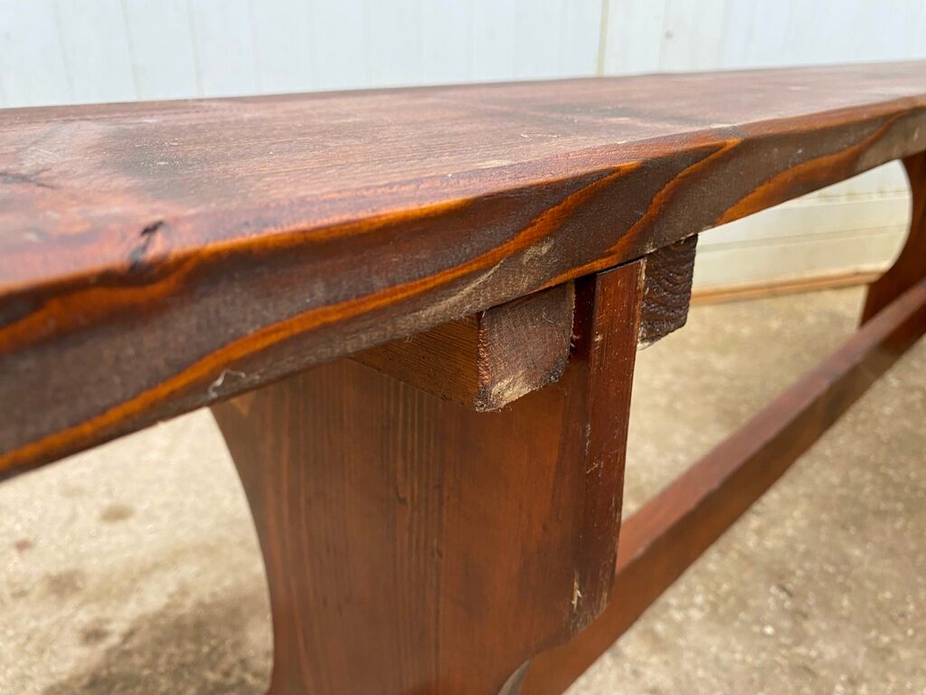 Pair of benches rustic 1950