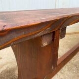 Pair of benches rustic 1950