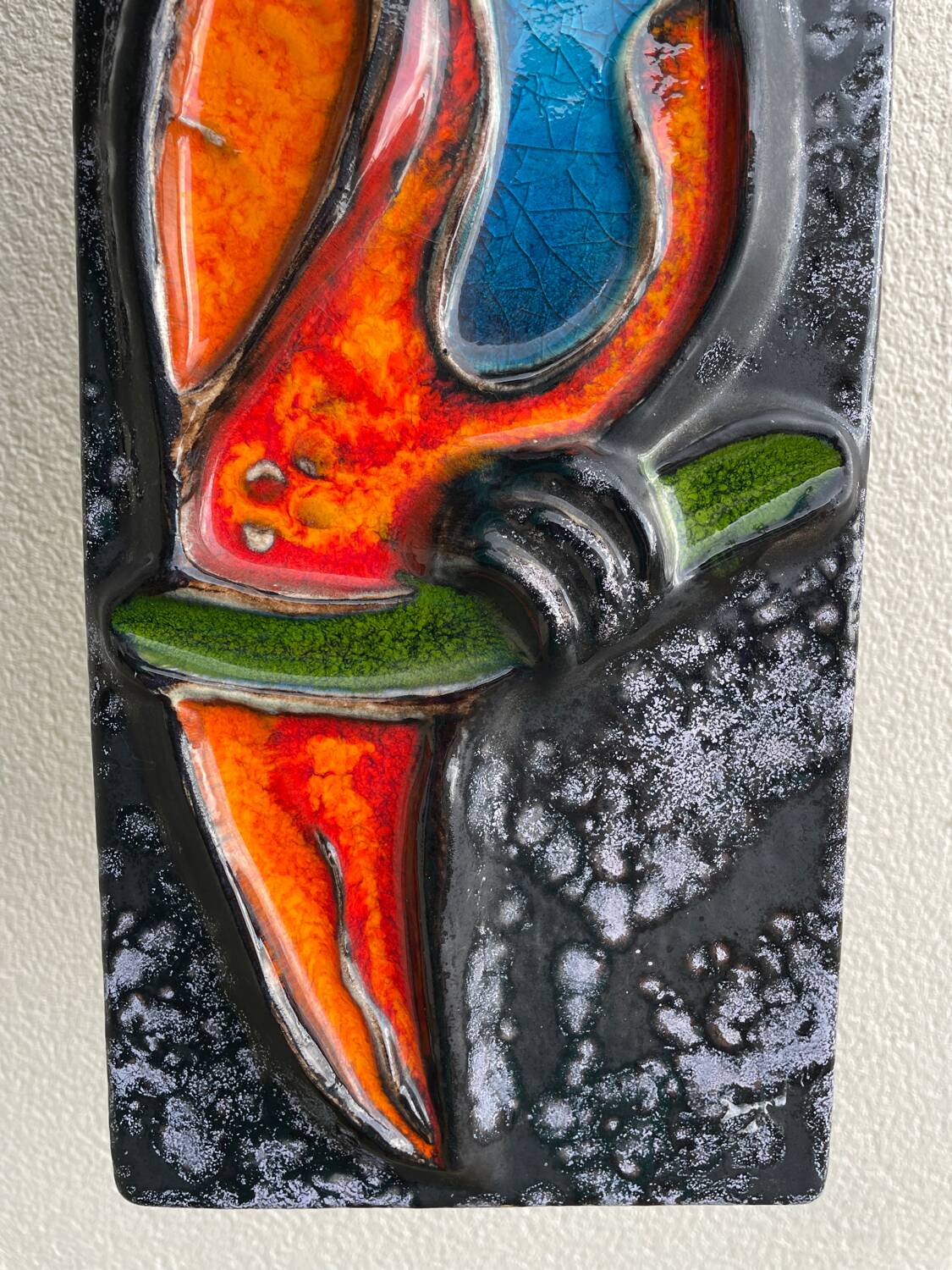 Vintage ceramic parrot