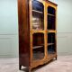 Louis xv style marquetry glass bookcase xix eme century