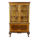 Vitrine en bois et placage d'acajou Chippendale, années 1930