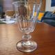19th/20th century cut crystal glass – red wine format