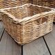Set of four wicker baskets