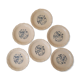 Set of 6 plates Digoin and Sarrguemines, Touraine model