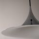 Silver metal pendant light by Bonderup & Thorsten