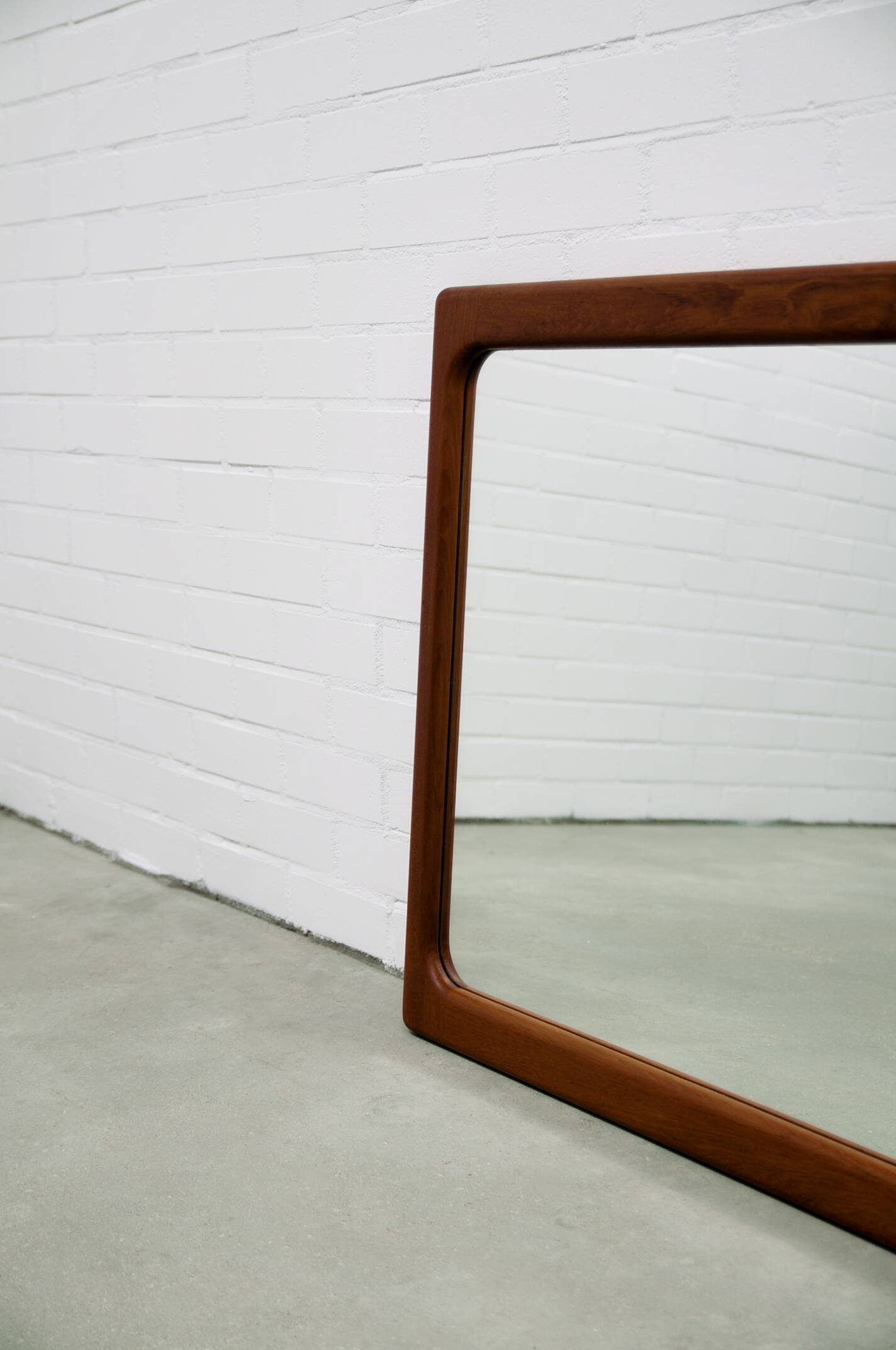 Danish solid teak mirror 60's