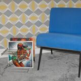 Chrom metal magazine rack 1970