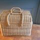 Rattan suitcase 70's