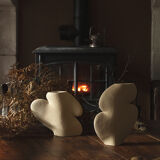 Ceramic vase 'ellipse n°1- white'