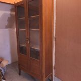 Antique wooden display cabinet – vintage spirit / 1950s