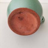 Glazed earthenware pitcher