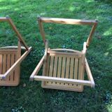 Series of 3 folding chairs