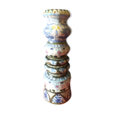 Quimper Keraluc André L'Helguen (1935-2014) vintage earthenware candlestick