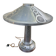 Monumental Art Deco table lamp in relief, France, circa 1920.