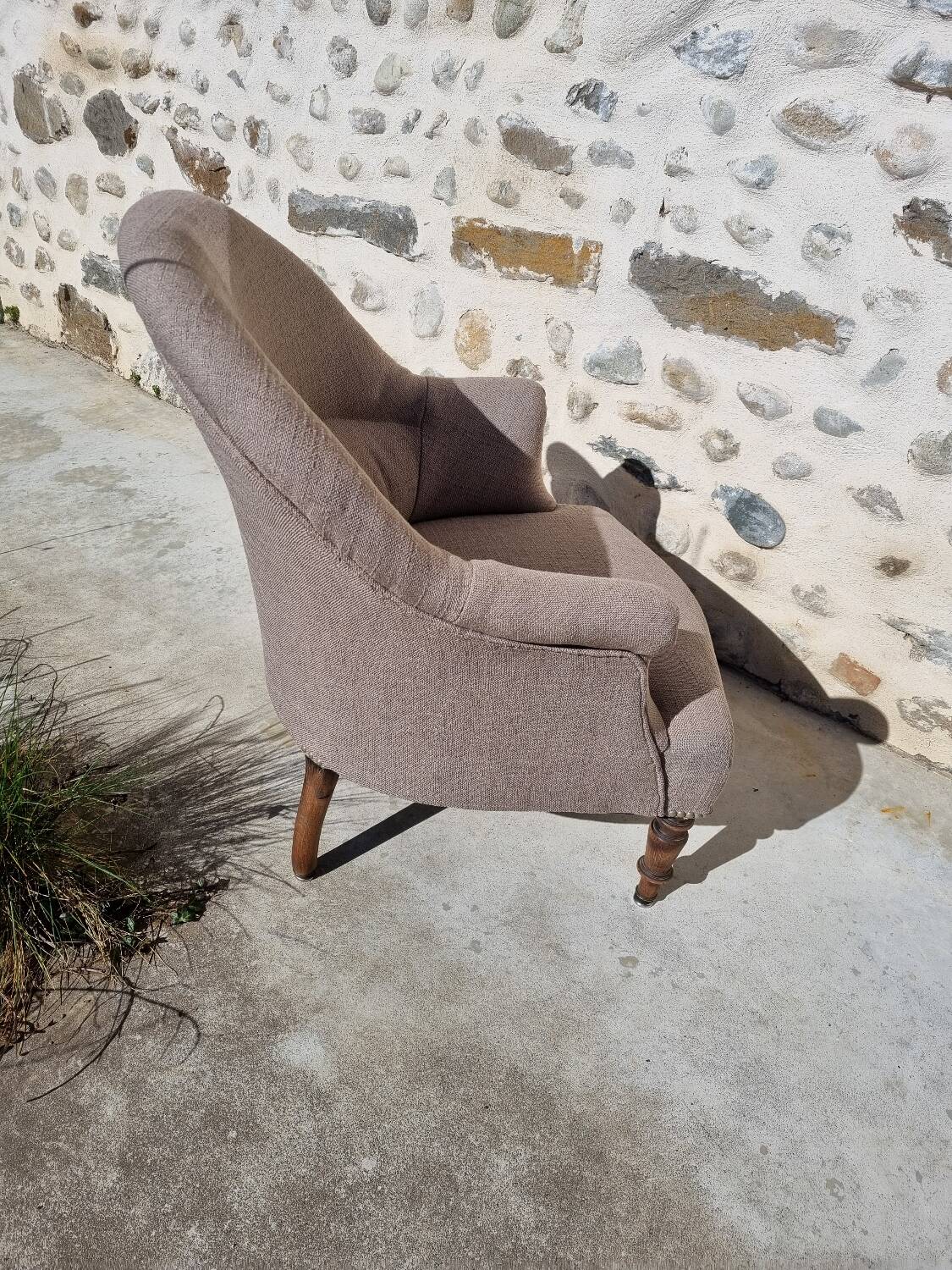 Fauteuil crapaud rénové