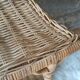 Wall shelf or to be placed in unique Japanese style rattan vintage pagoda