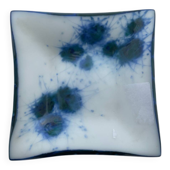 Ashtray in opaline by Bernard Gilbert