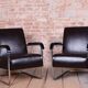 Bauhaus Leather Armchairs from Hynek Gottwald, Czech, 1930s, Set of 2
