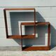 Danish sculptural teak shelf, 1968