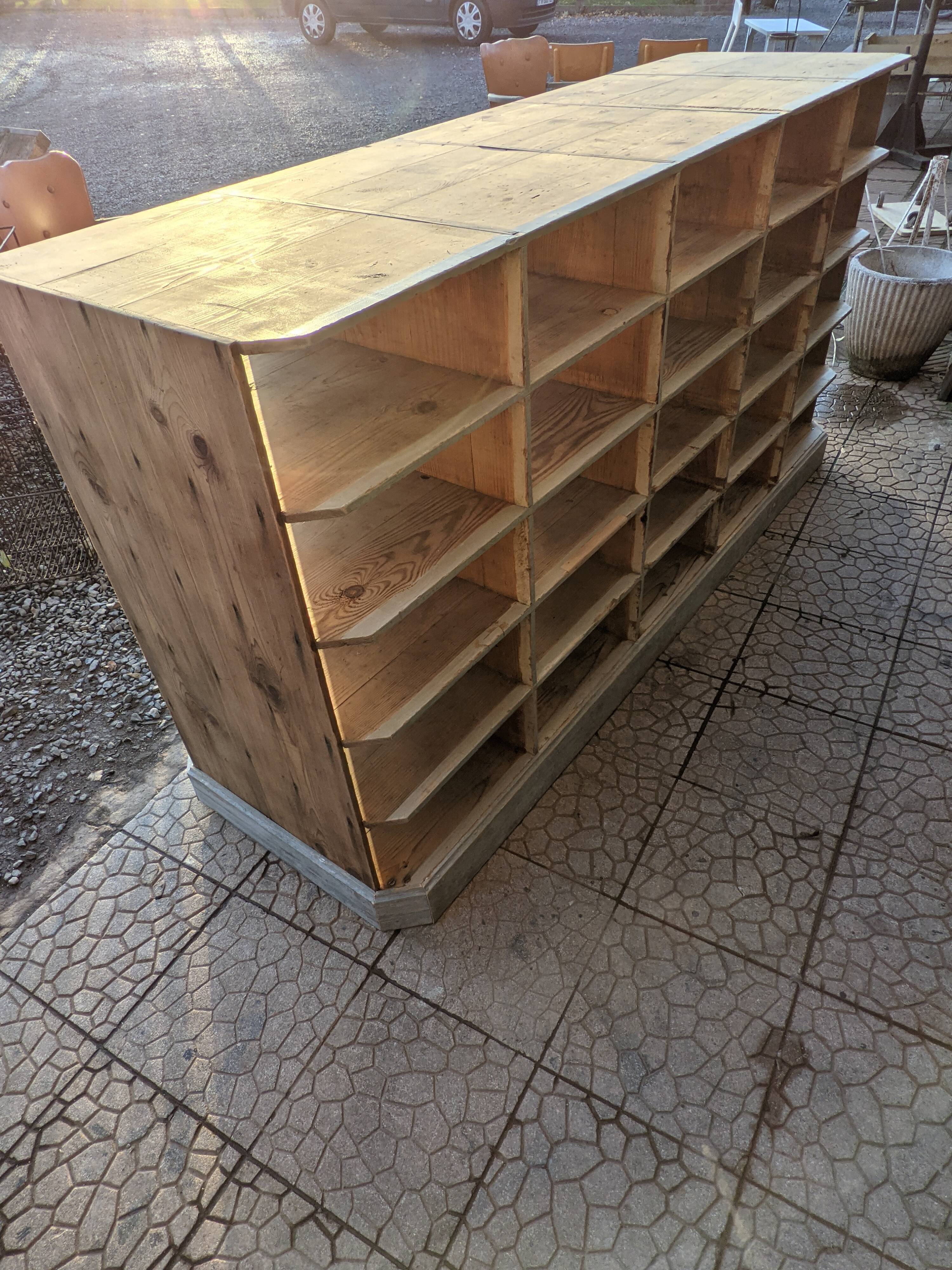 Wooden locker cabinet