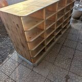 Wooden locker cabinet