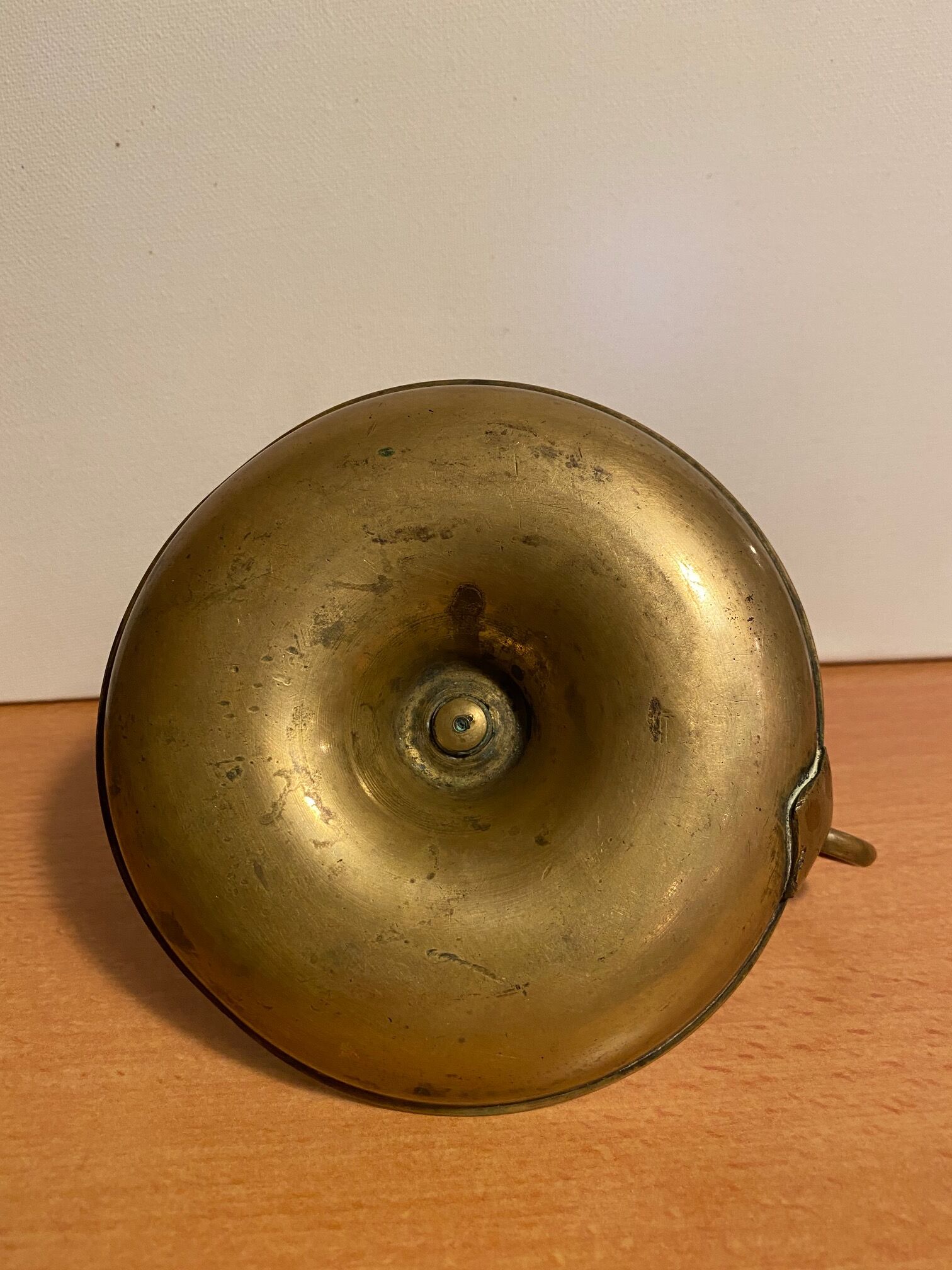 Brass cave rat bougeoir