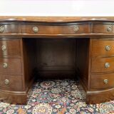 Classic English Kidney Shaped Chesterfield Desk