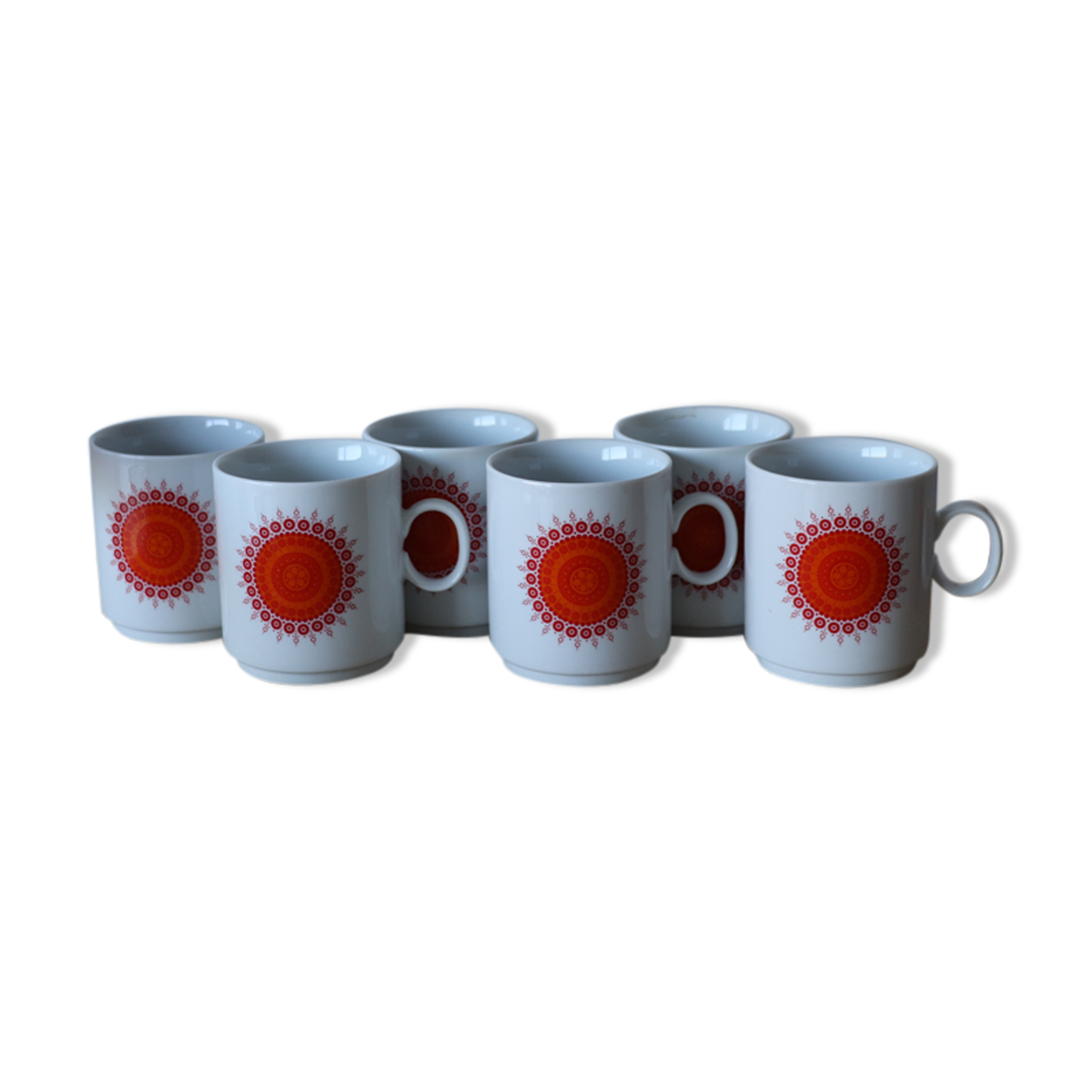 6 coffee cups Winterling Bavaria 70s