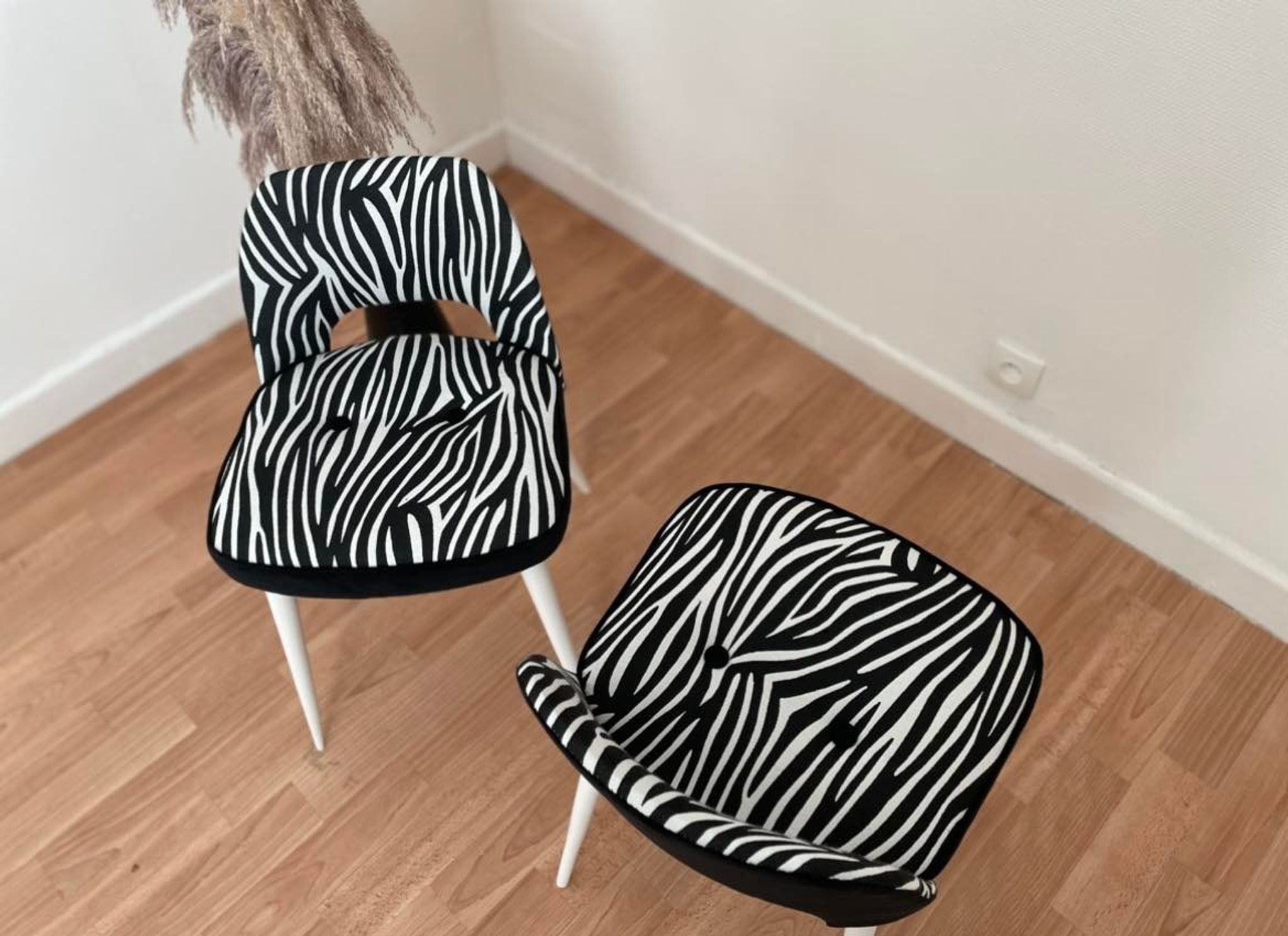 Duo of restored chairs