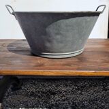 zinc basin 48cms in diameter