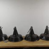 Metal industrial enamelled lamp