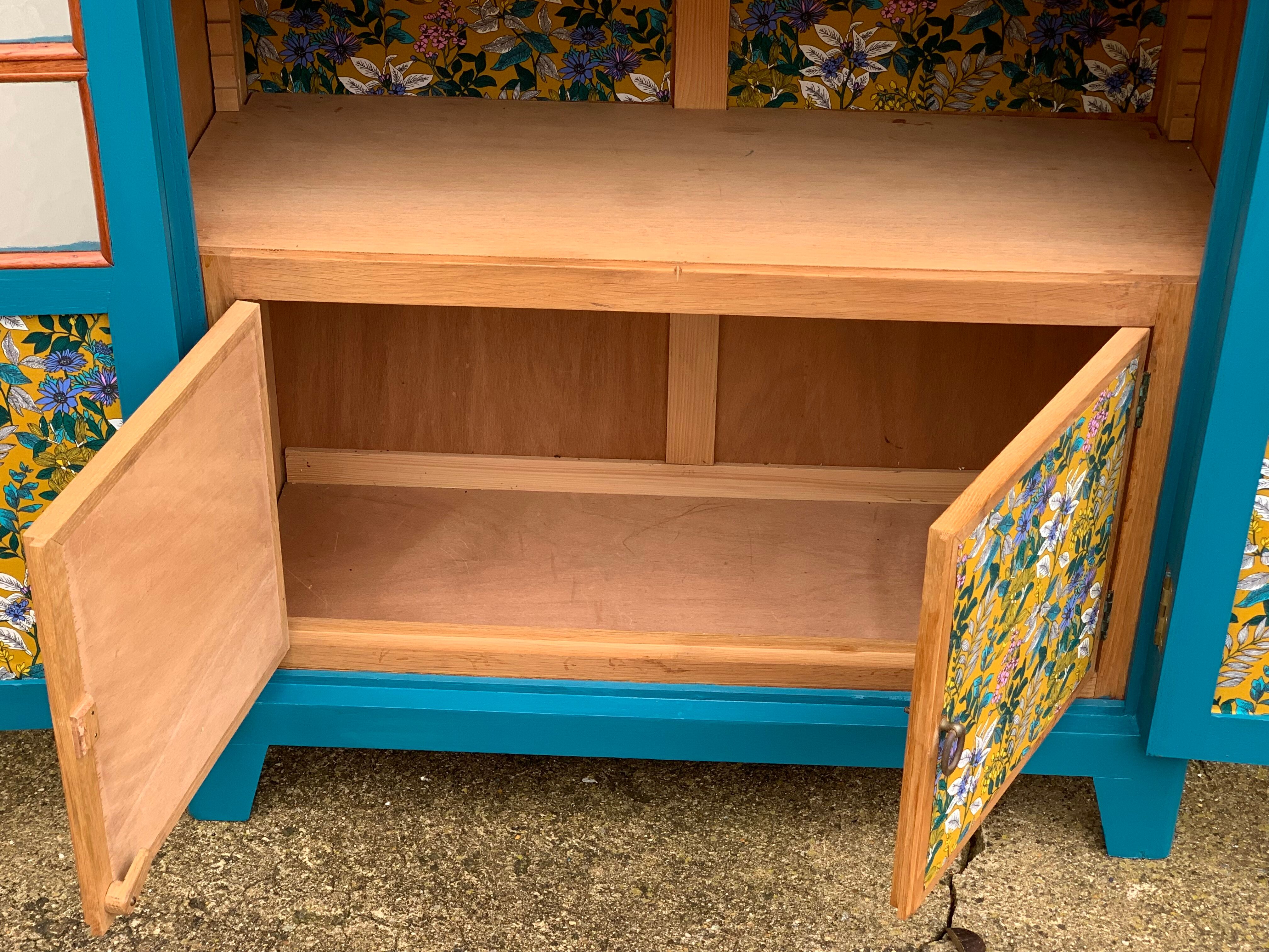 Parisian wardrobe glazed blue Peacock 1940